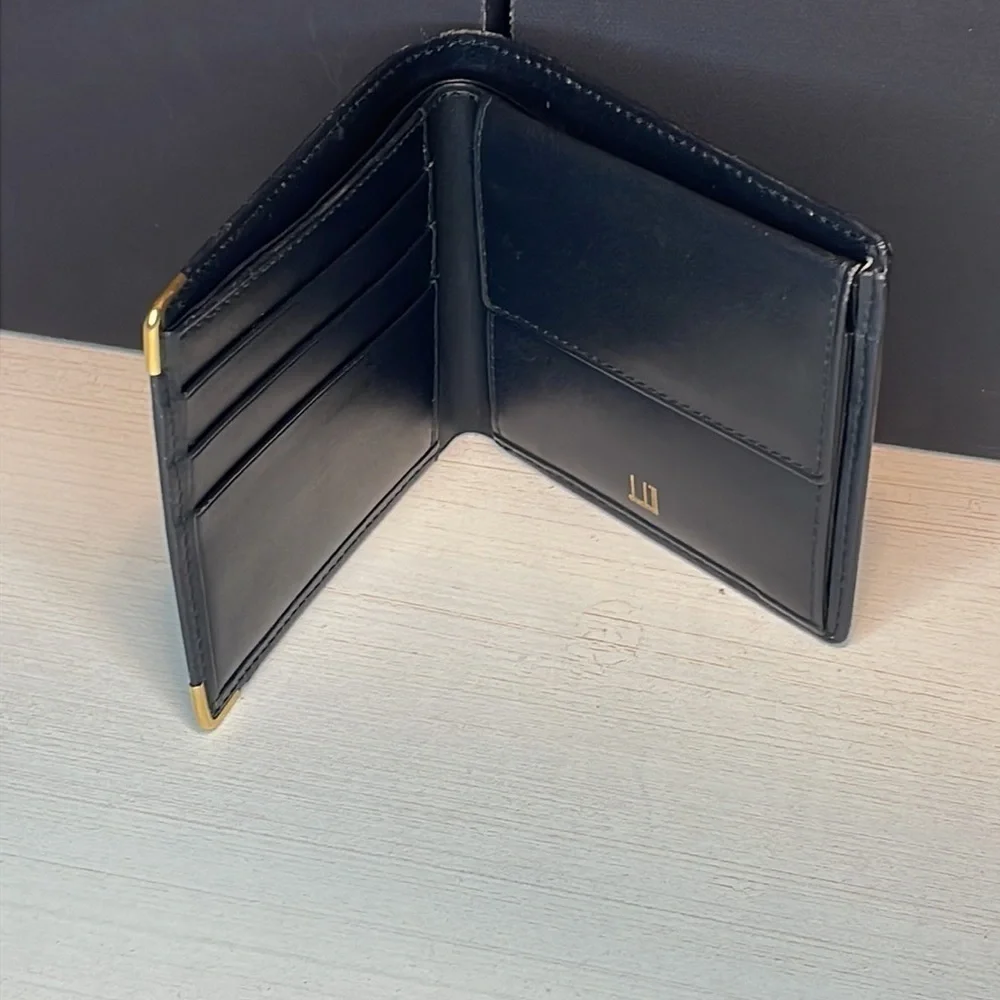 Dunhill Wallet Black Leather Wallet Men’s Dunhill BiFold Wallet Men’s Wallet 🪪 🔥